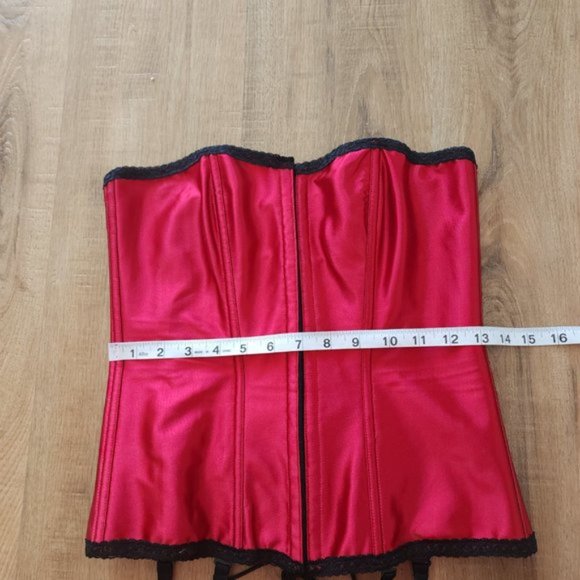Roselle La Vie En Rose Red and black Corset - Picture 4 of 9